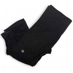 Lululemon Ebb and Flow Crop Leggings Womens Size 4 Black Seamless Exercise Gym